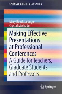 Couverture de l’ouvrage Making Effective Presentations at Professional Conferences