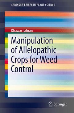 Couverture de l’ouvrage Manipulation of Allelopathic Crops for Weed Control