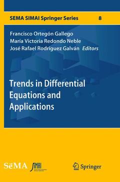 Couverture de l’ouvrage Trends in Differential Equations and Applications