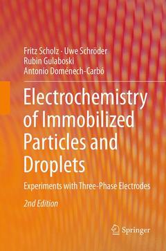 Couverture de l’ouvrage Electrochemistry of Immobilized Particles and Droplets