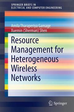 Couverture de l’ouvrage Resource Management for Heterogeneous Wireless Networks