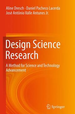 Couverture de l’ouvrage Design Science Research