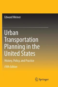 Couverture de l’ouvrage Urban Transportation Planning in the United States