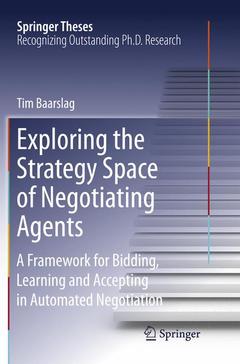Couverture de l’ouvrage Exploring the Strategy Space of Negotiating Agents