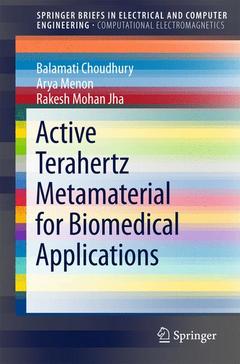 Couverture de l’ouvrage Active Terahertz Metamaterial for Biomedical Applications