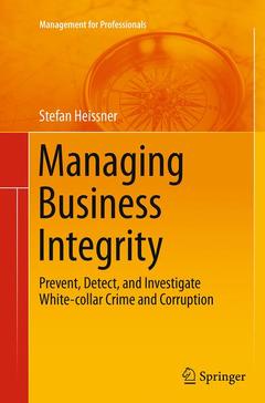 Couverture de l’ouvrage Managing Business Integrity