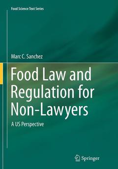 Couverture de l’ouvrage Food Law and Regulation for Non-Lawyers