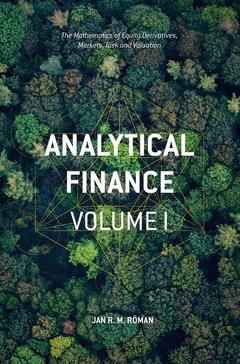 Couverture de l’ouvrage Analytical Finance: Volume I