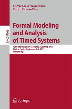 Cover of the book Formal Modeling and Analysis of Timed Systems