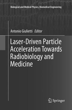 Cover of the book Laser-Driven Particle Acceleration Towards Radiobiology and Medicine