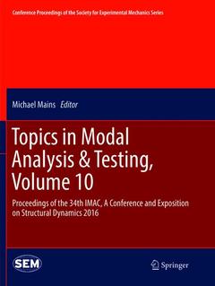 Couverture de l’ouvrage Topics in Modal Analysis & Testing, Volume 10