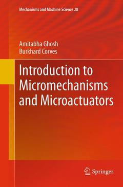 Couverture de l’ouvrage Introduction to Micromechanisms and Microactuators