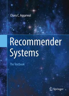 Couverture de l’ouvrage Recommender Systems