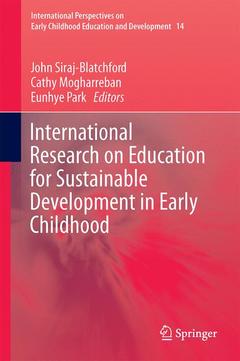 Couverture de l’ouvrage International Research on Education for Sustainable Development in Early Childhood