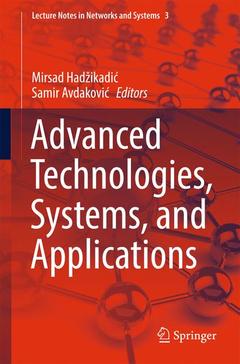 Couverture de l’ouvrage Advanced Technologies, Systems, and Applications