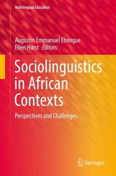 Couverture de l’ouvrage Sociolinguistics in African Contexts