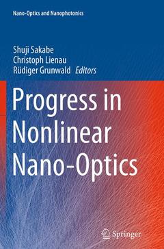 Couverture de l’ouvrage Progress in Nonlinear Nano-Optics