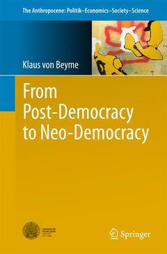 Couverture de l’ouvrage From Post-Democracy to Neo-Democracy