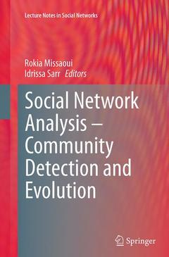 Couverture de l’ouvrage Social Network Analysis - Community Detection and Evolution