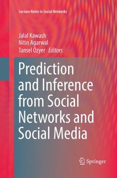 Couverture de l’ouvrage Prediction and Inference from Social Networks and Social Media