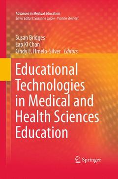 Couverture de l’ouvrage Educational Technologies in Medical and Health Sciences Education