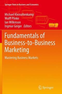 Cover of the book Fundamentals of Business-to-Business Marketing