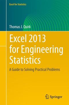 Couverture de l’ouvrage Excel 2013 for Engineering Statistics