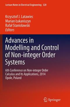 Couverture de l’ouvrage Advances in Modelling and Control of Non-integer-Order Systems