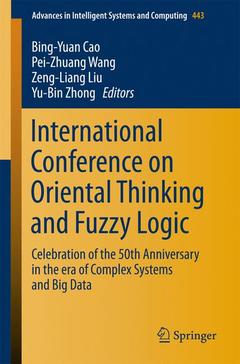 Couverture de l’ouvrage International Conference on Oriental Thinking and Fuzzy Logic