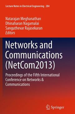 Couverture de l’ouvrage Networks and Communications (NetCom2013)