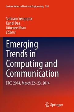 Couverture de l’ouvrage Emerging Trends in Computing and Communication