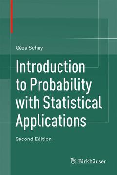 Couverture de l’ouvrage Introduction to Probability with Statistical Applications