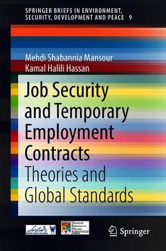 Couverture de l’ouvrage Job Security and Temporary Employment Contracts