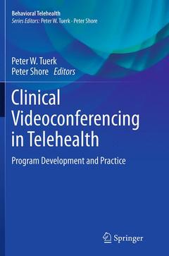 Couverture de l’ouvrage Clinical Videoconferencing in Telehealth