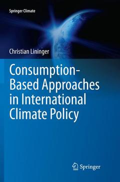 Couverture de l’ouvrage Consumption-Based Approaches in International Climate Policy