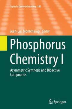 Couverture de l’ouvrage Phosphorus Chemistry I