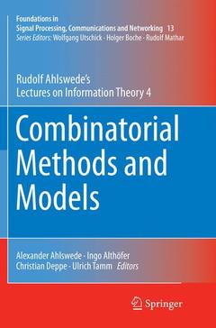 Couverture de l’ouvrage Combinatorial Methods and Models