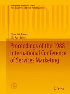 Couverture de l’ouvrage Proceedings of the 1988 International Conference of Services Marketing