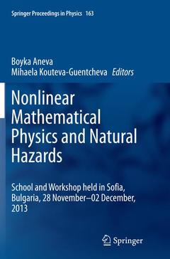 Couverture de l’ouvrage Nonlinear Mathematical Physics and Natural Hazards