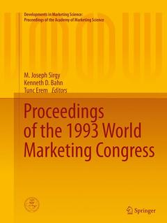Couverture de l’ouvrage Proceedings of the 1993 World Marketing Congress
