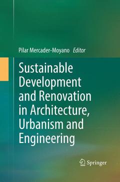 Couverture de l’ouvrage Sustainable Development and Renovation in Architecture, Urbanism and Engineering