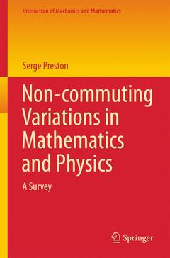 Couverture de l’ouvrage Non-commuting Variations in Mathematics and Physics
