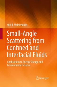Couverture de l’ouvrage Small-Angle Scattering from Confined and Interfacial Fluids