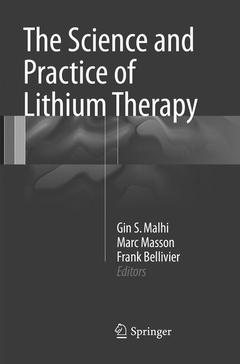 Couverture de l’ouvrage The Science and Practice of Lithium Therapy