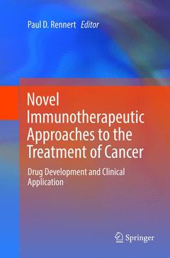 Couverture de l’ouvrage Novel Immunotherapeutic Approaches to the Treatment of Cancer