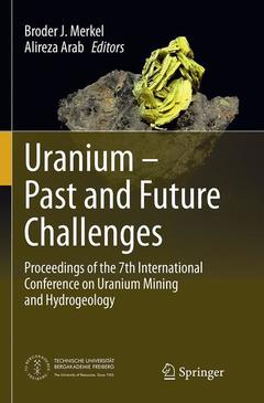 Couverture de l’ouvrage Uranium - Past and Future Challenges