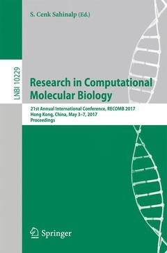 Couverture de l’ouvrage Research in Computational Molecular Biology