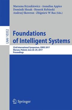 Couverture de l’ouvrage Foundations of Intelligent Systems
