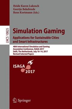 Couverture de l’ouvrage Simulation Gaming. Applications for Sustainable Cities and Smart Infrastructures