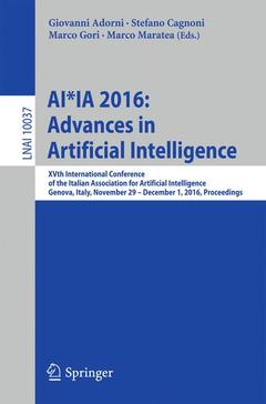 Couverture de l’ouvrage AI*IA 2016 Advances in Artificial Intelligence
